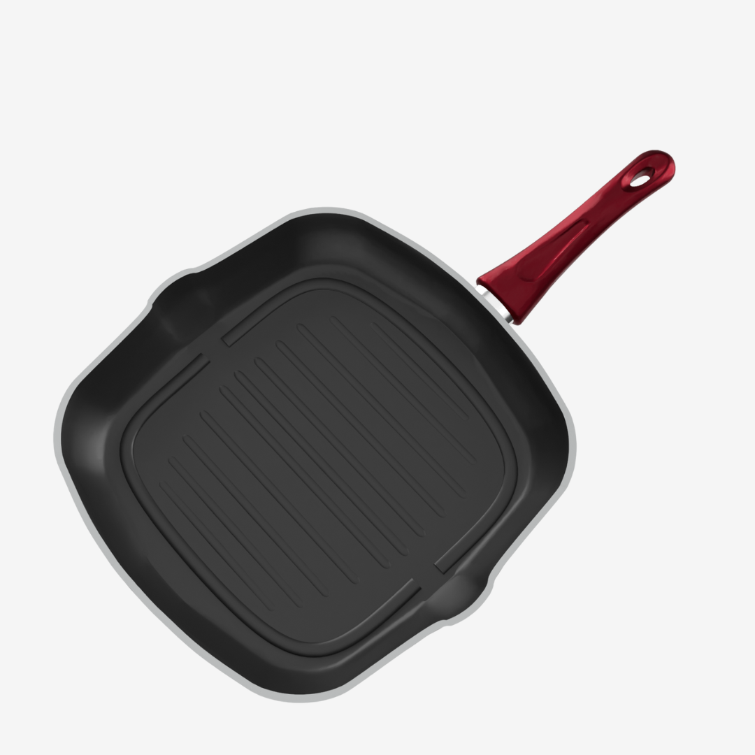 جريل تيفال لون احمر مقاس 28 - بريميوم سٌمك  5 مم