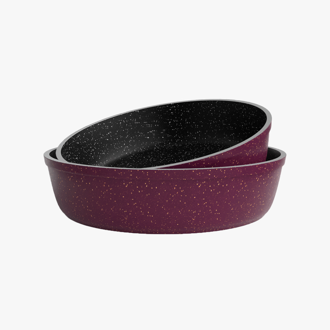 طقم صينية جرانيت بوردو - 2 قطعه - بريميوم سٌمك  5 مم