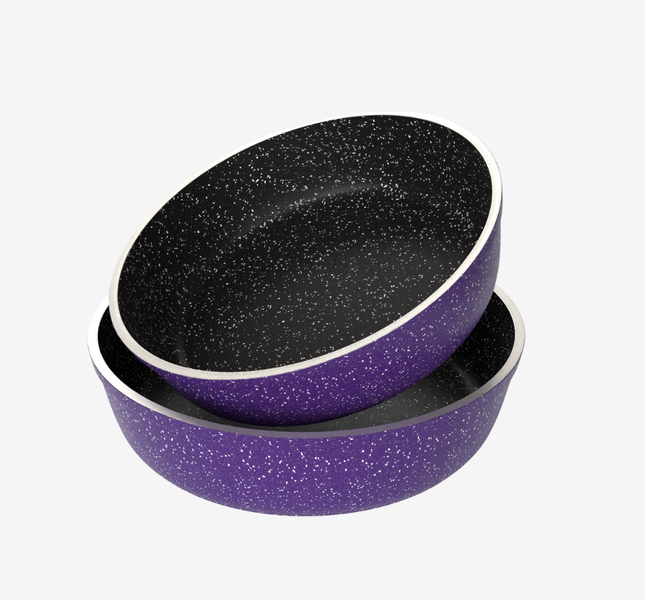 طقم صينيه جرانيت موف 2 قطعه - سوبر سٌمك 4 مم