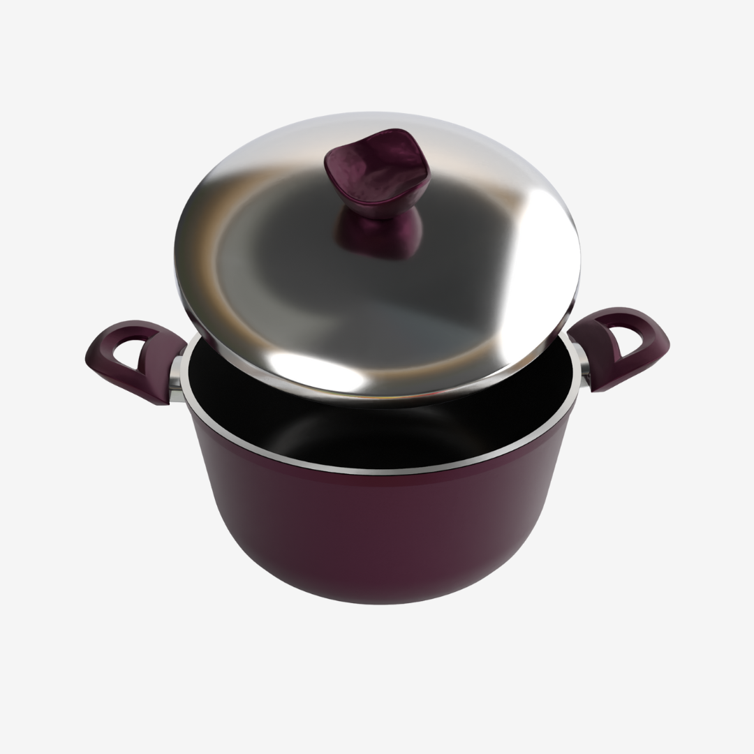 حله تيفال لون بوردو مقاسات - بريميوم سٌمك  5 مم