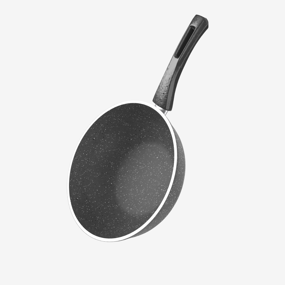 مقلاية ووك جرانيت لون رمادي مقاس 28 - بريميوم سٌمك  4 مم