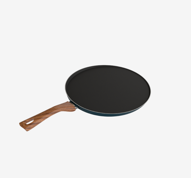 كريب جرانيت لون تركواز مقاس 32 بمقبض خشبي - بريميوم سٌمك 4 مم