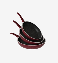 طقم مقلاية كايا ايطالي جرانيت موف 3 قطع تصميم مميز جدا 