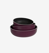 طقم صينية كايا إيطالي جرانيت بوردو 3 قطع تصميم فريد من نوعه 