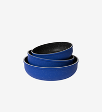 طقم صينية كايا إيطالي جرانيت ازرق 3 قطع 