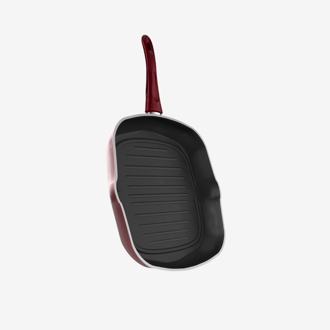 جريل تيفال لون احمر مقاس 28 - بريميوم سٌمك  5 مم