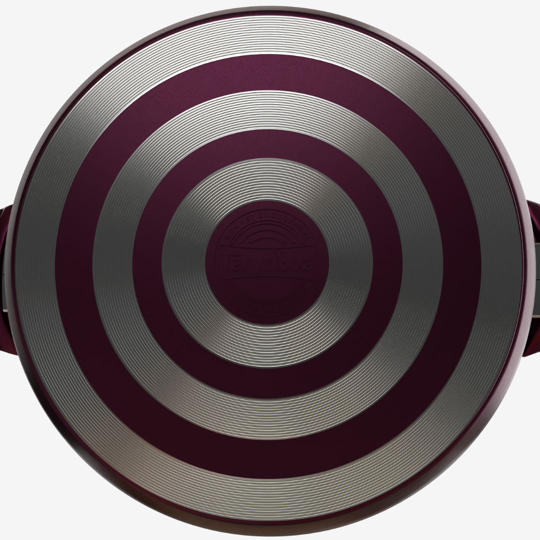 حله تيفال لون بوردو مقاسات - بريميوم سٌمك  5 مم