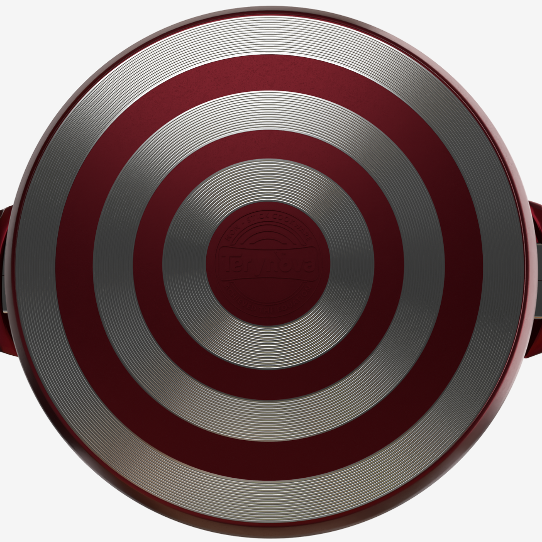 حله تيفال لون احمر مقاسات - بريميوم سٌمك  5 مم