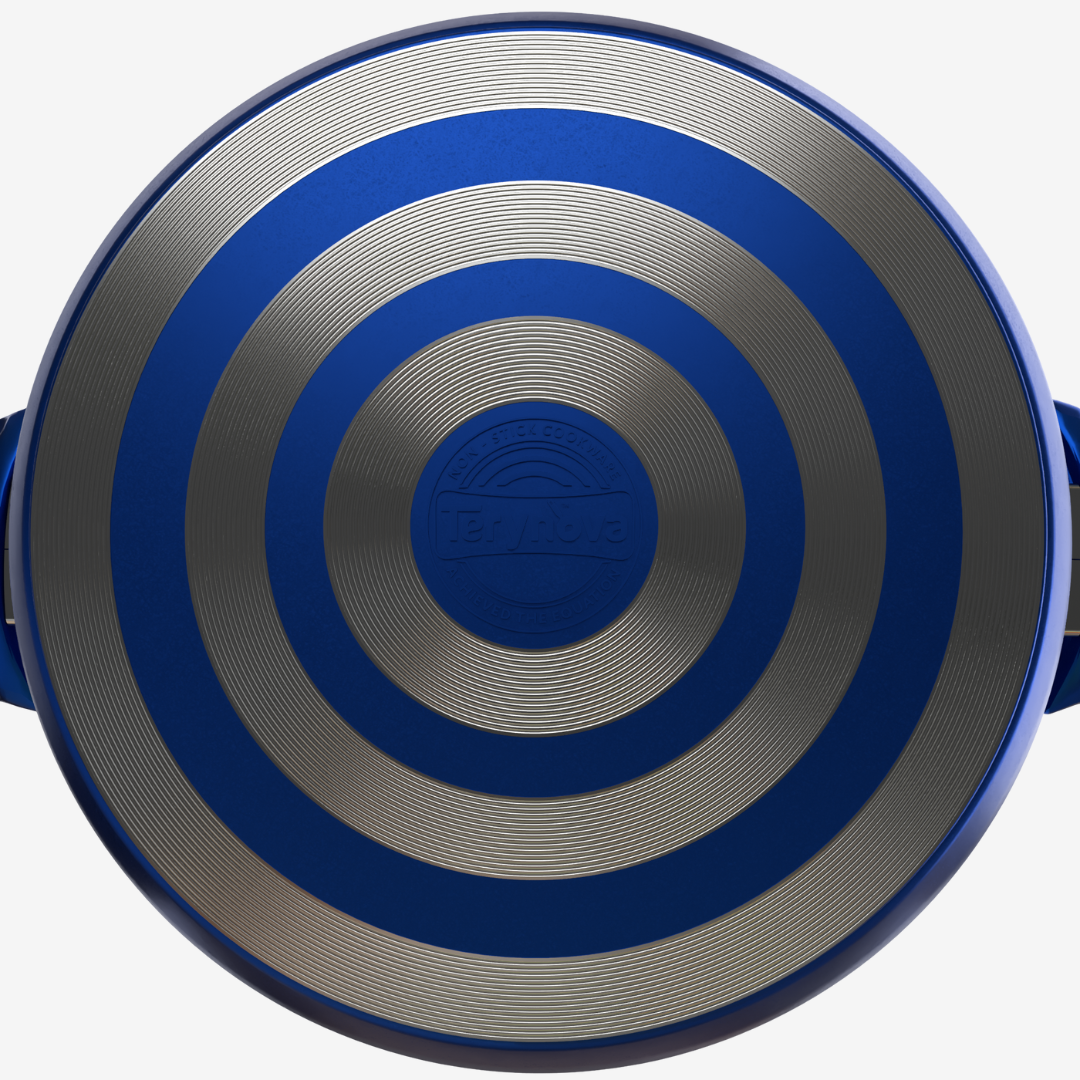 حله تيفال لون ازرق مقاسات - بريميوم سٌمك  5 مم