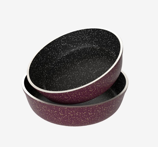 طقم صينية جرانيت بوردو - 2 قطعه - بريميوم سٌمك  5 مم