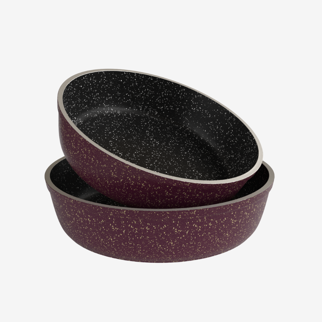 طقم صينية جرانيت بوردو - 2 قطعه - بريميوم سٌمك  5 مم